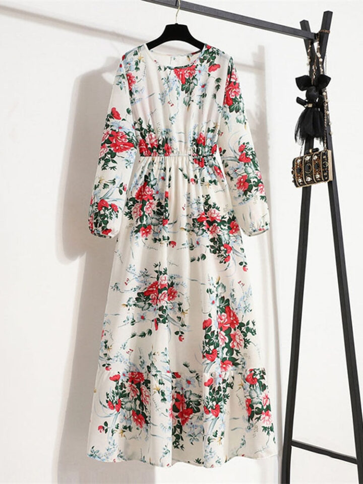 Robe Longue Fleurie Style Bohème
